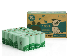 Green Maker 100% Biodegradable Dog Poop Bags 360 Bags Dog Waste Bags Made from Corn Starch Plants Based 30% Thicker than Others with European 